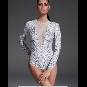 Varley Aluminum Snake Track Swimsuit